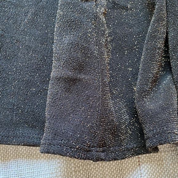 Chico's Travelers Hot Fudge Metallic Glam Jordie Holiday Party Skirt- Sz 3 (XL) - Picture 11 of 15